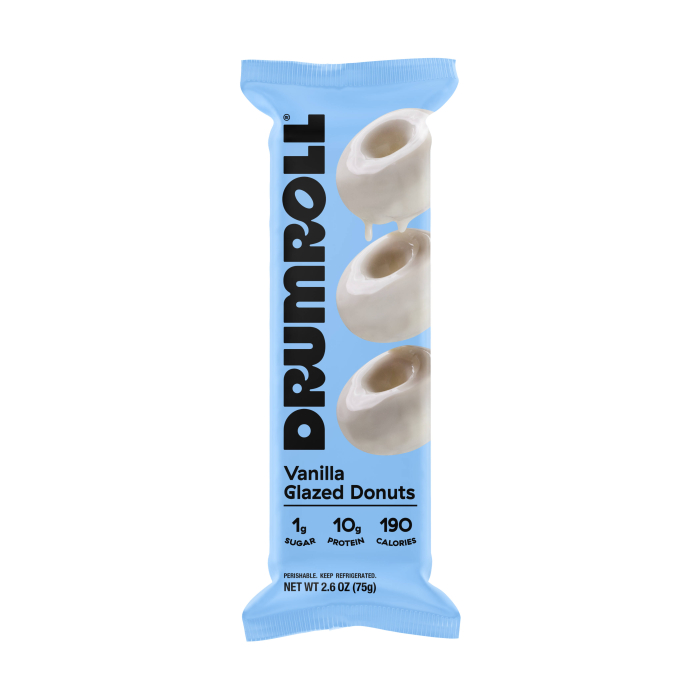 Drumroll Plant-Based Gluten-Free Vanilla Glazed Donuts, 2.6 oz.