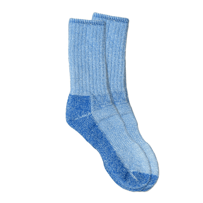 Maggie's Organic Wool Killington Hiking Sock, Blue Color, Size 9-11