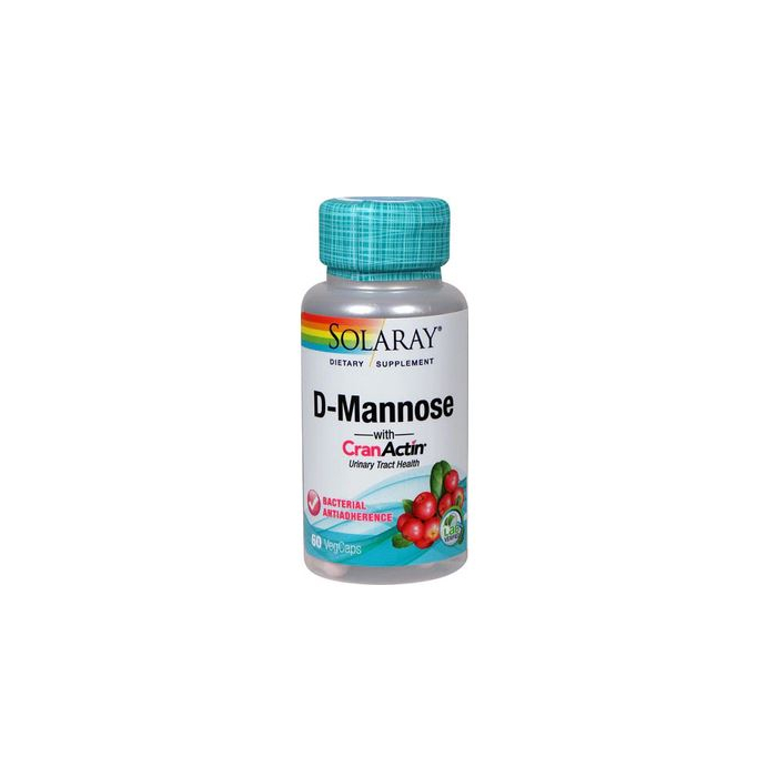 Solaray D-Mannonse w/CranActin, 60 Capsules