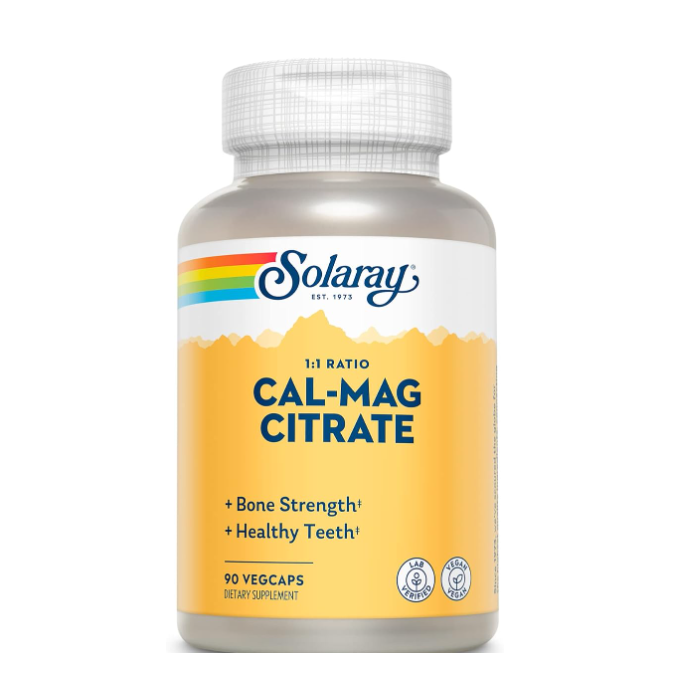 Solaray Cal-Mag Citrate, 90 Capsules