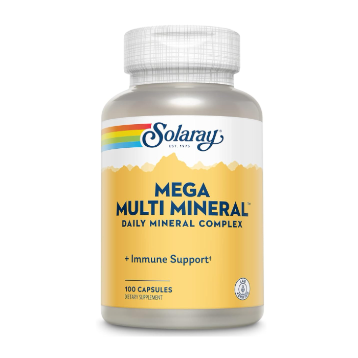 Solaray Mega Multi Mineral, 100 Capsules