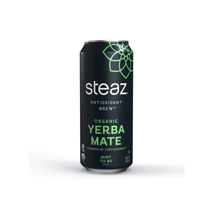 Steaz Organic Yerba Mate Iced Tea, Mint to Be, 16 fl. oz.