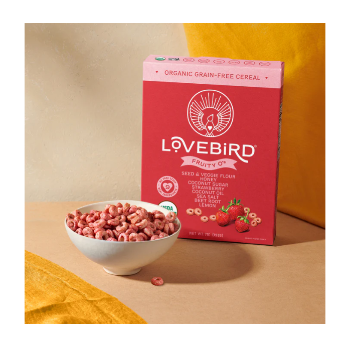 Lovebird Strawberry Cereal, 7 oz.