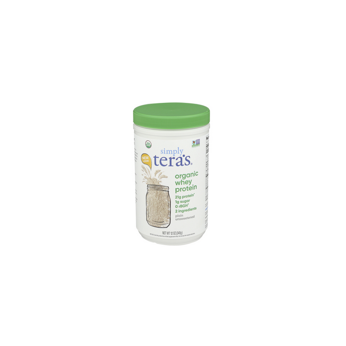 Simply Tera's Organic Plain Whey Protein, 12 oz.
