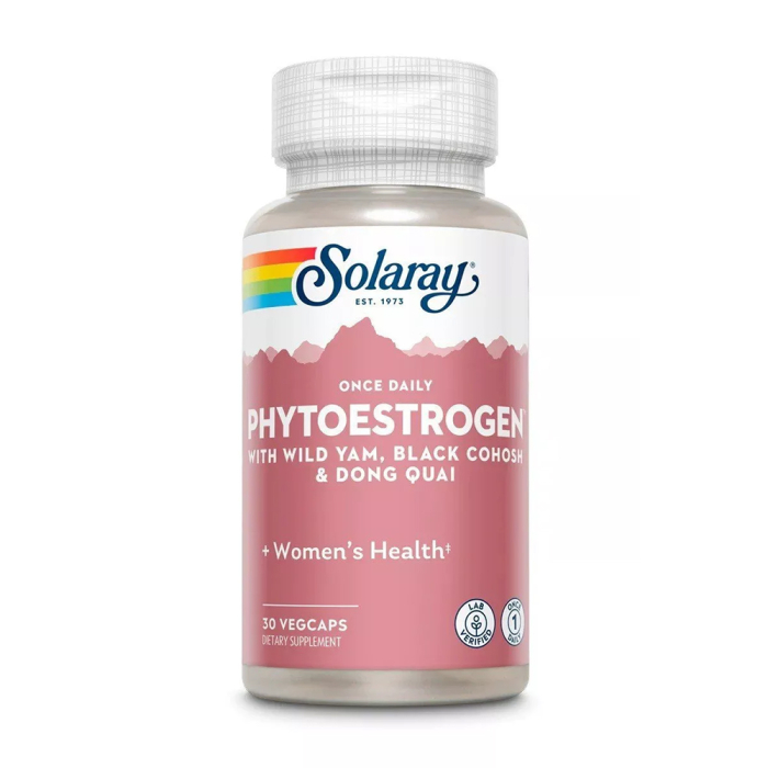 Solaray PhytoEstrogen, One Daily - Front view