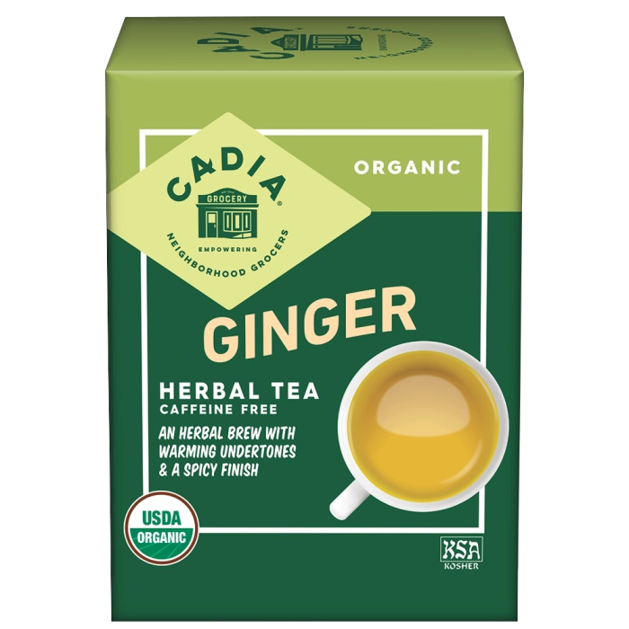 Cadia Organic Ginger Tea - Front view