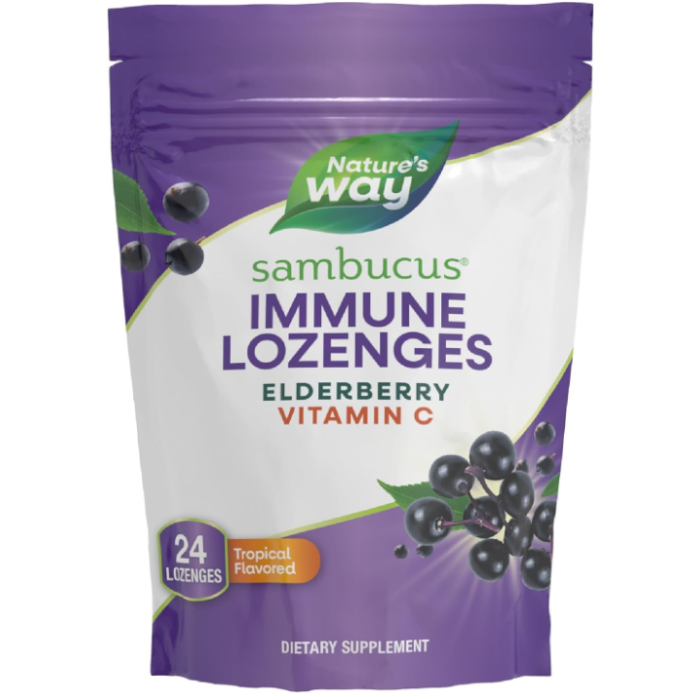 Nature's Way Sambucus Tropical Flavor, 40 Lozenges