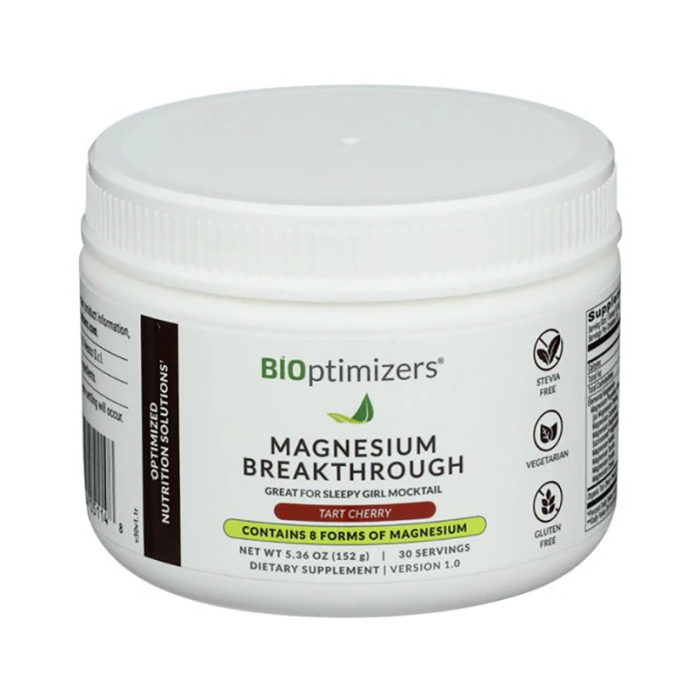Bioptimizers Magnesium Breakthrough Powder Tart Cherry - Front view