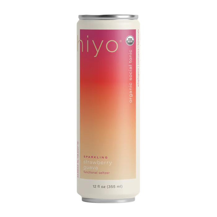 Hiyo NA Strawberry Guava Organic Social Tonic - Front view