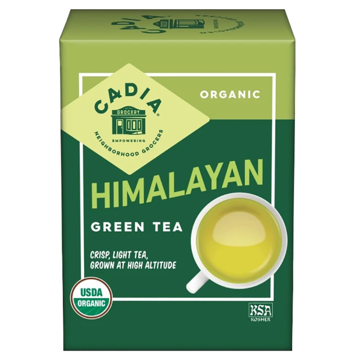 Cadia Himalayan Organic Green Tea - Front view