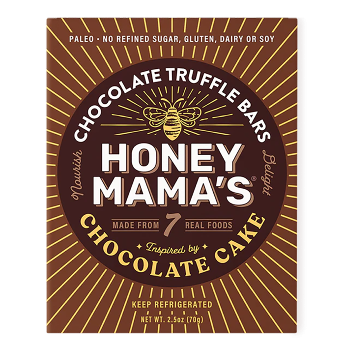 Honey Mamas Chocolate Truffle Bar Chocolate Cake - Front view