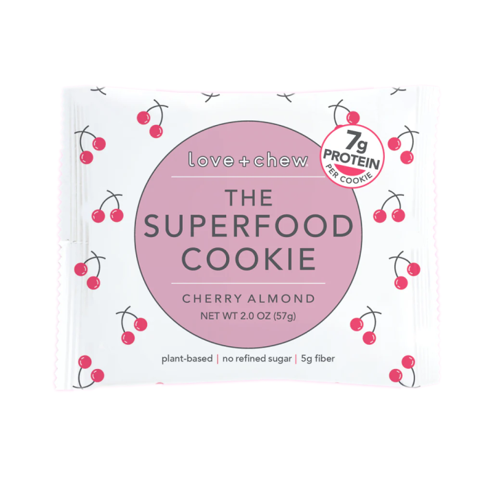 Love and Chew Cherry Almond Cookie - Front view