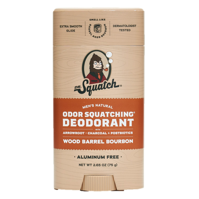 Dr. Squatch Wood Barrel Bourbon Glide-on Deodorant, 2.65 oz.