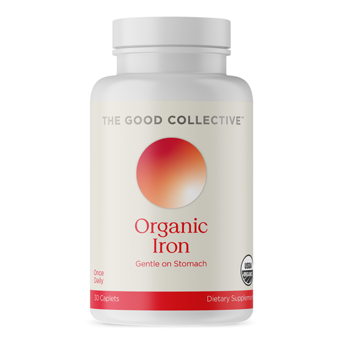 The Good Collective Organic Iron - Front view