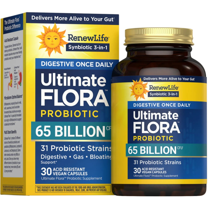 Renew Life Synbiotic 3-in-1Probiotic - Front view