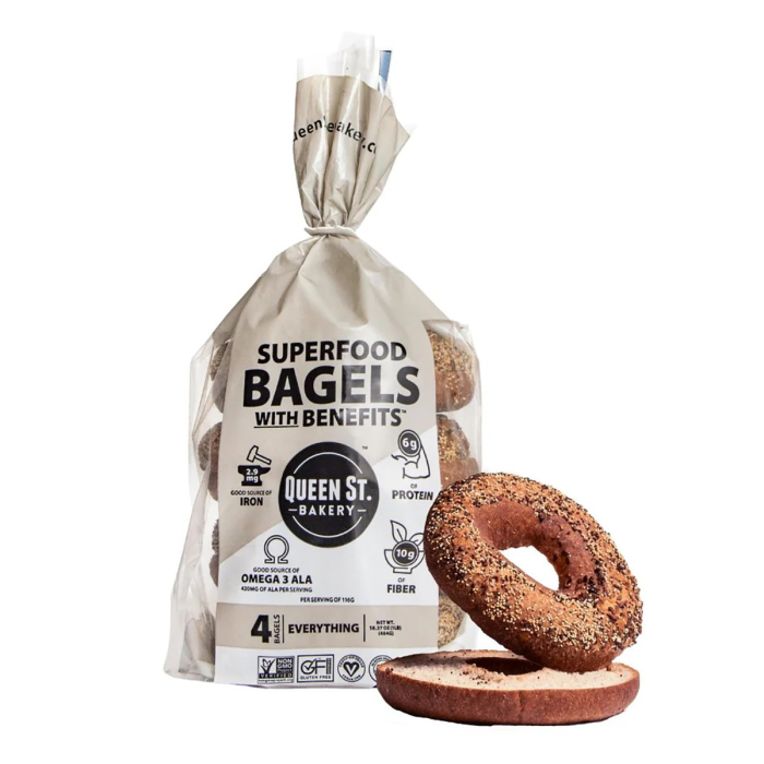 Queen Street Bakery Everything Bagel - Front view