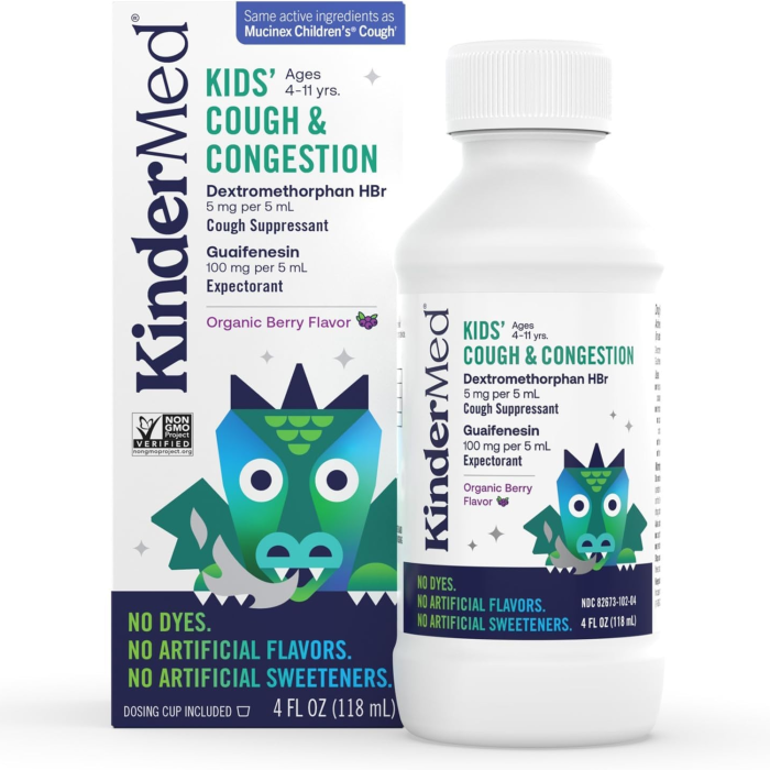 KinderMed Kids’ Cough & Congestion - Front view