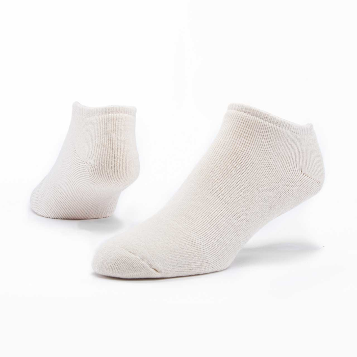 Maggie's Organics Organic Cotton Socks Solid Footie Natural - Front view