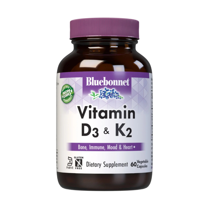 Bluebonnet Vitamin D3 & K2 - Front view