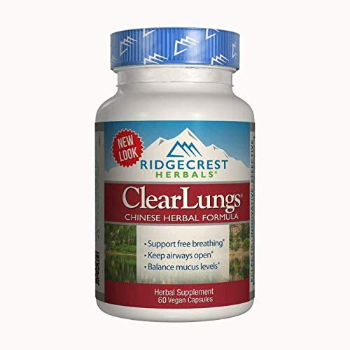 Clear Lungs Red Label, 60 Capsules, Ridgecrest Herbal