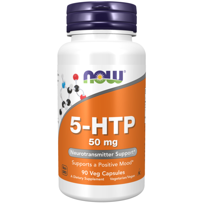 NOW Foods 5-HTP 50 mg - 90 Veg Capsules