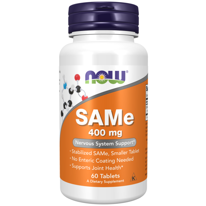 NOW Foods SAMe 400 mg - 60 Tablets