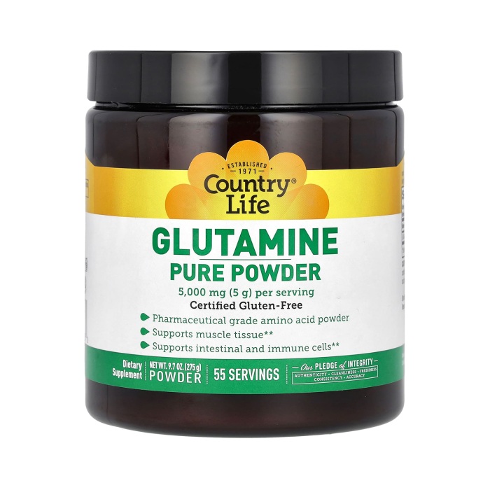 Country Life Glutamine Pure Powder - Front view