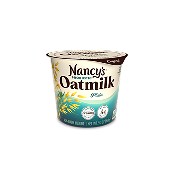 Nancy's Non-Dairy Yogurt Oatmilk Plain - Front view