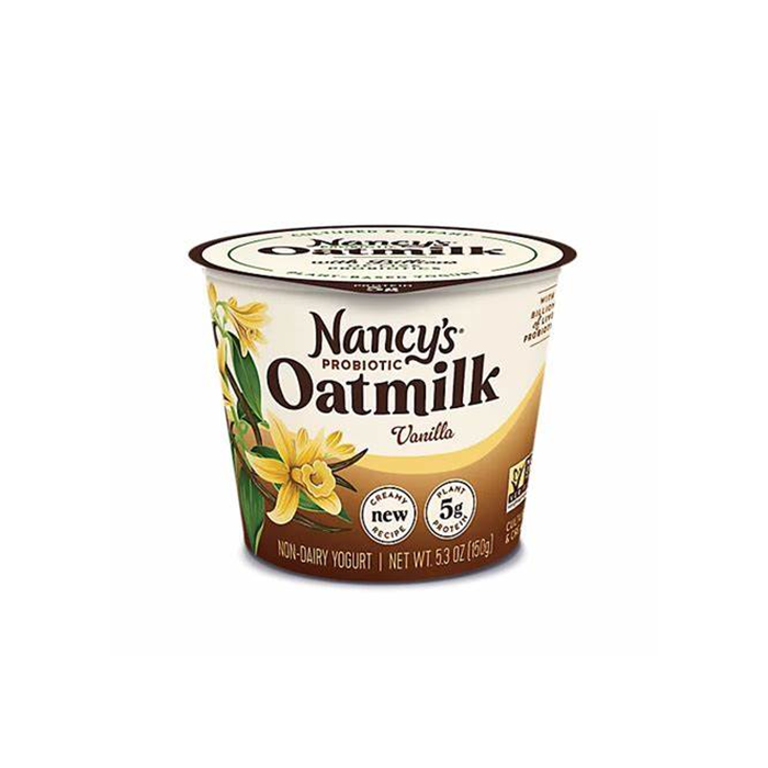 Nancy's Oatmilk Non-Dairy Yogurt Vanilla - Front view