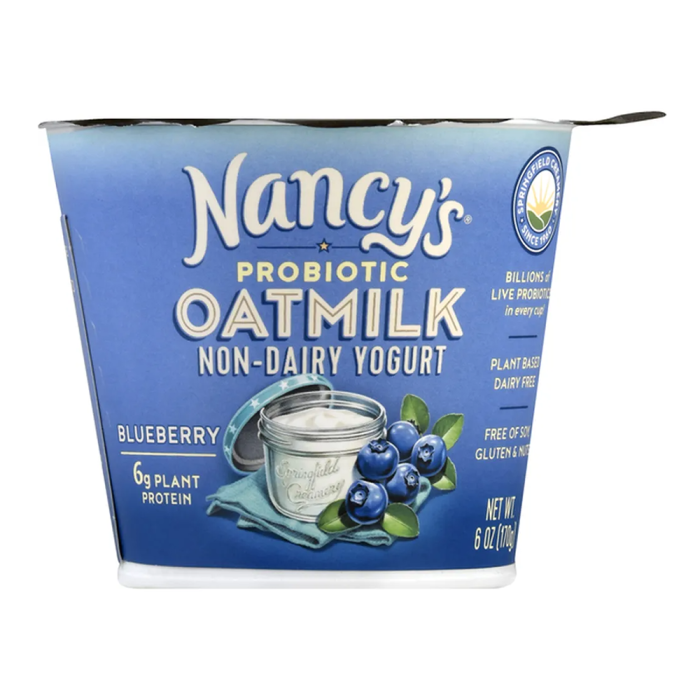Nancy’s Probiotic Oatmilk Non-Dairy Blueberry Yogurt - Front view