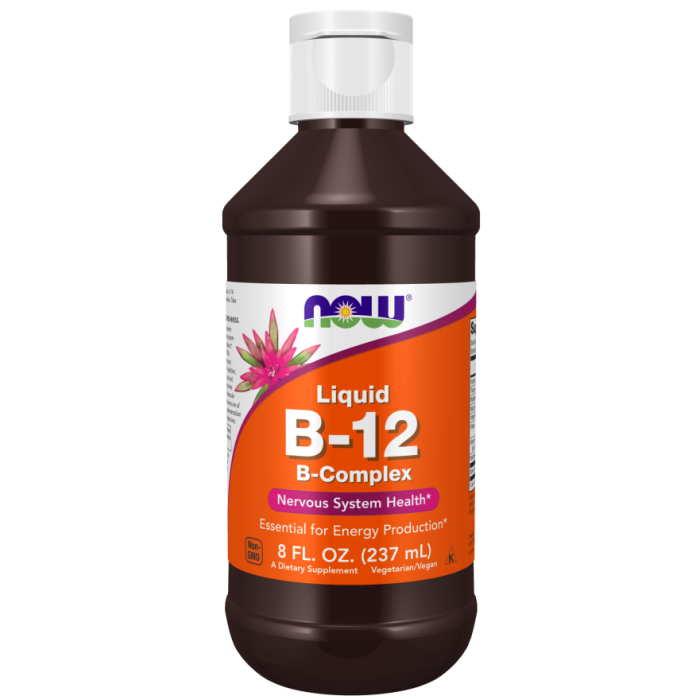 NOW Foods Vitamin B-12 Complex Liquid - 8 oz.