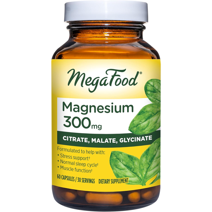 MegaFood Magnesium 300mg, - Front view