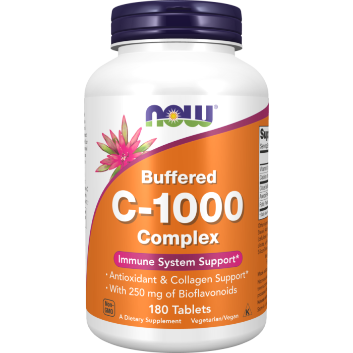 NOW Foods Vitamin C-1000 Complex - 180 Tablets