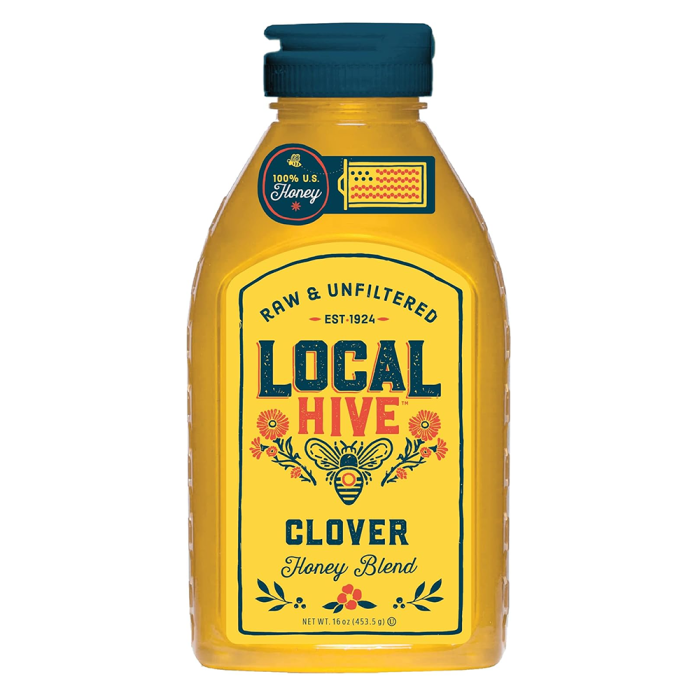 Local Hive Raw & Unfiltered Clover Honey Blend - Front view