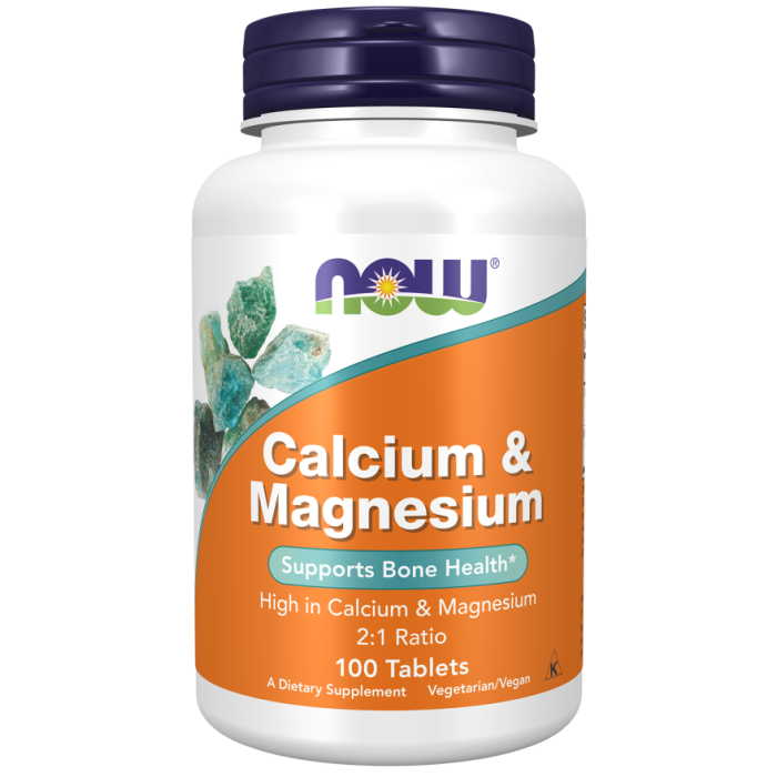 NOW Foods Calcium & Magnesium - 100 Tablets