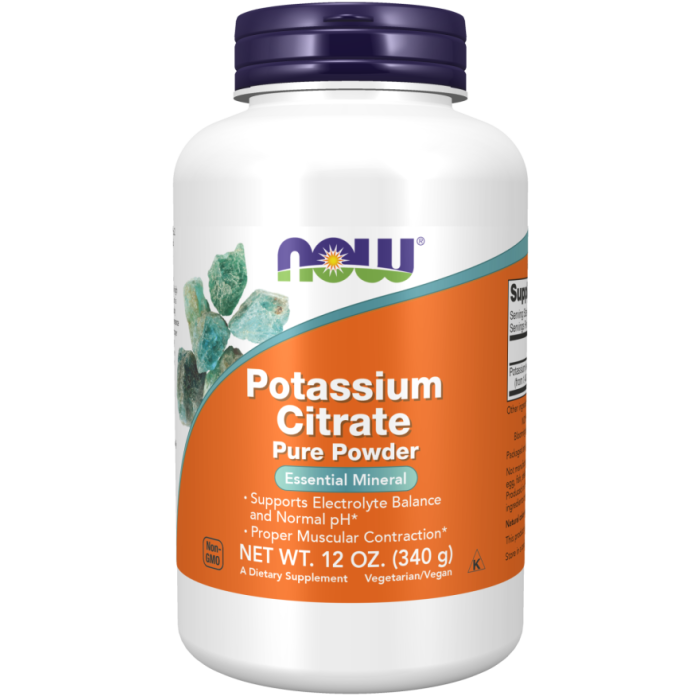 NOW Foods Potassium Citrate Powder - 12 oz.