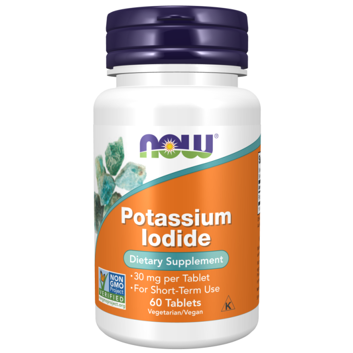 NOW Foods Potassium Iodide - 60 Tablets