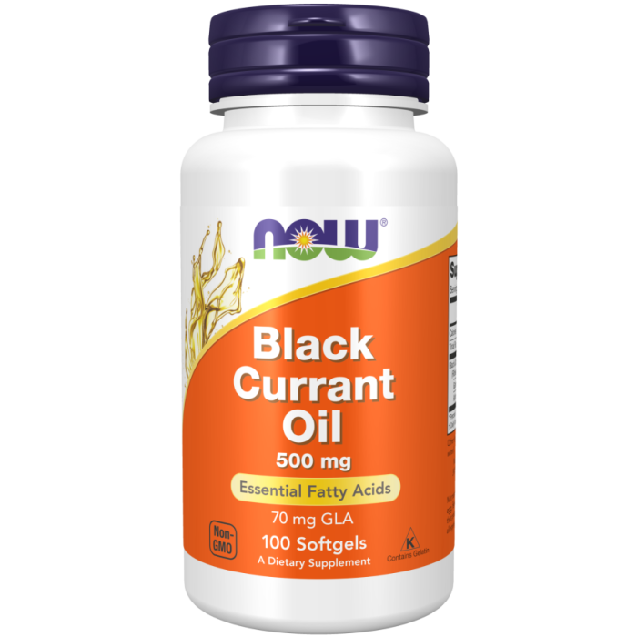 NOW Foods Black Currant Oil 500 mg - 100 Softgels