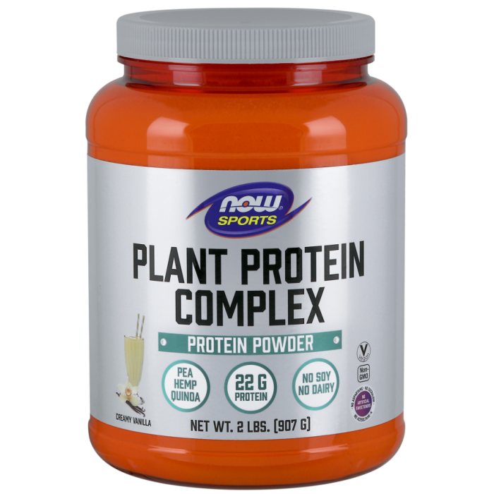 NOW Foods Plant Protein Complex, Creamy Vanilla Powder - 2 lbs.
