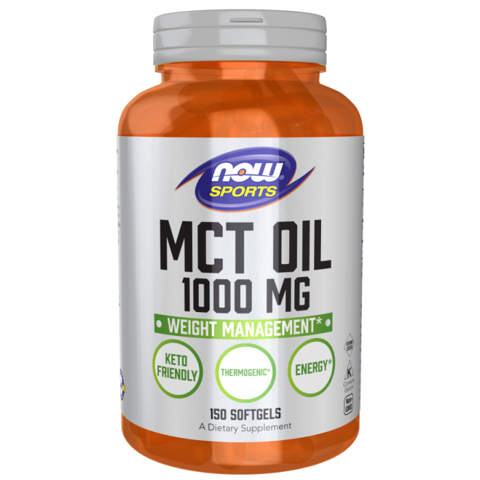 NOW Foods MCT Oil 1000 mg - 150 Softgels