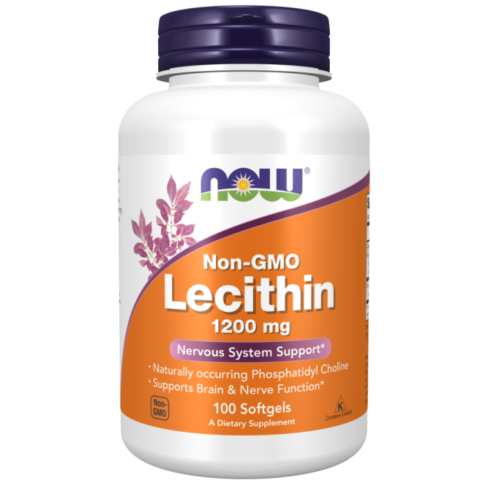 NOW Foods Lecithin 1200 mg - 100 Softgels