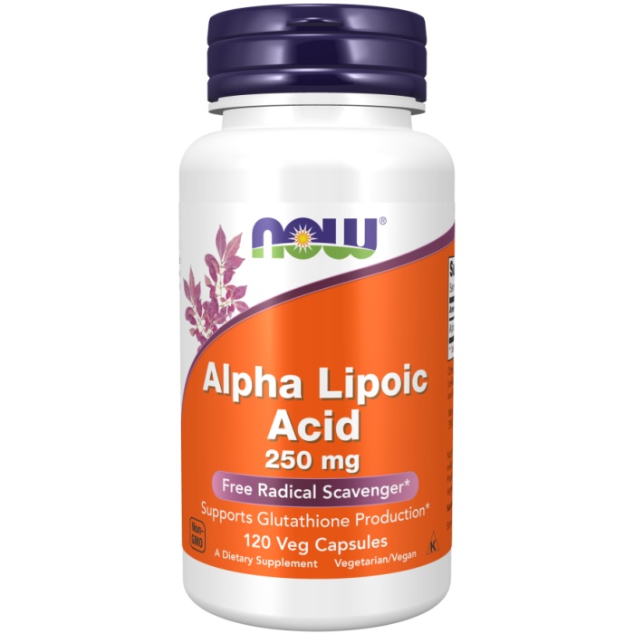NOW Foods Alpha Lipoic Acid 250 mg - 120 Veg Capsules