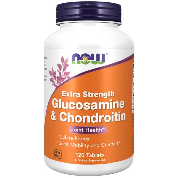 NOW Foods Glucosamine & Chondroitin Extra Strength - 120 Tablets