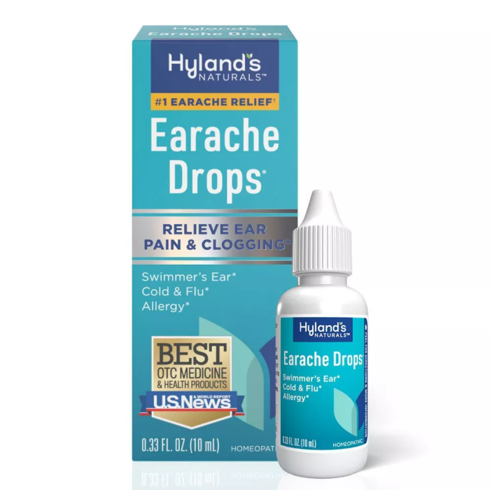 Hyland's Naturals Earache Drops - Front view