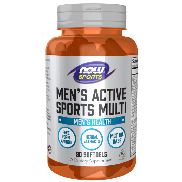 NOW Foods Men's Active Sports Multi - 90 Softgels