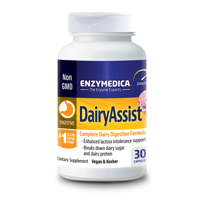 Enzymedica DairyAssist, 30 cp. 