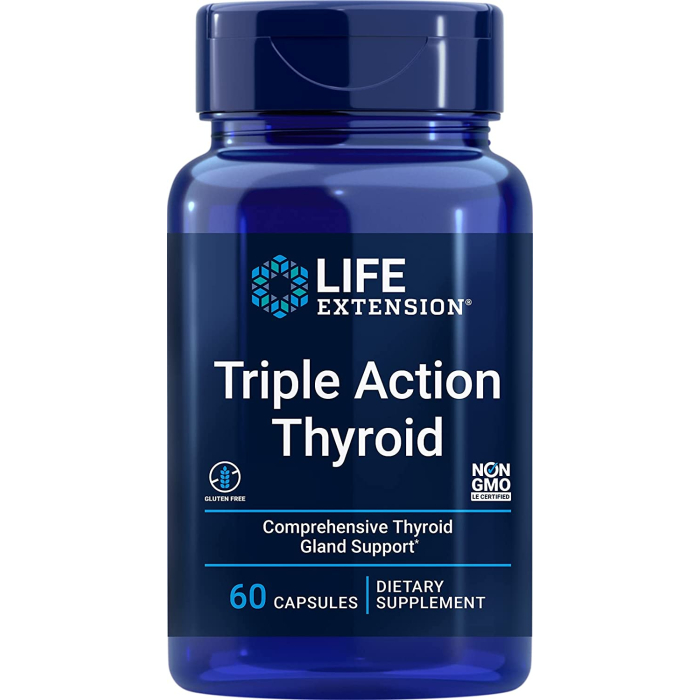 Life Extension Triple Action Thyroid, 60 Capsules