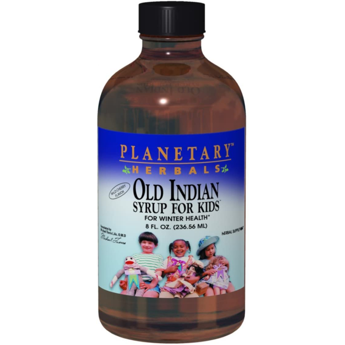 Planetary Herbals Old Indian Syrup for Kids, 8 fl. oz.