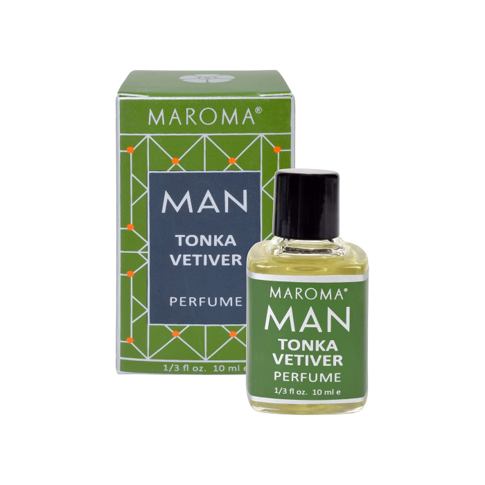 Maroma Tonka Vetiver Perfume Oil - Front view