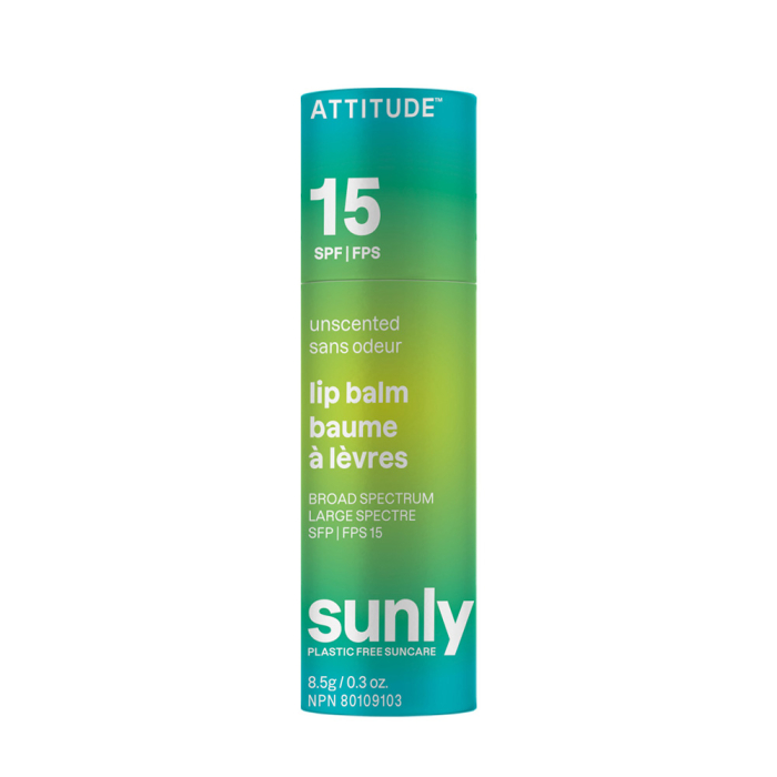 Attitude Tinted Lip Balm 15 SPF Unscented - Front view